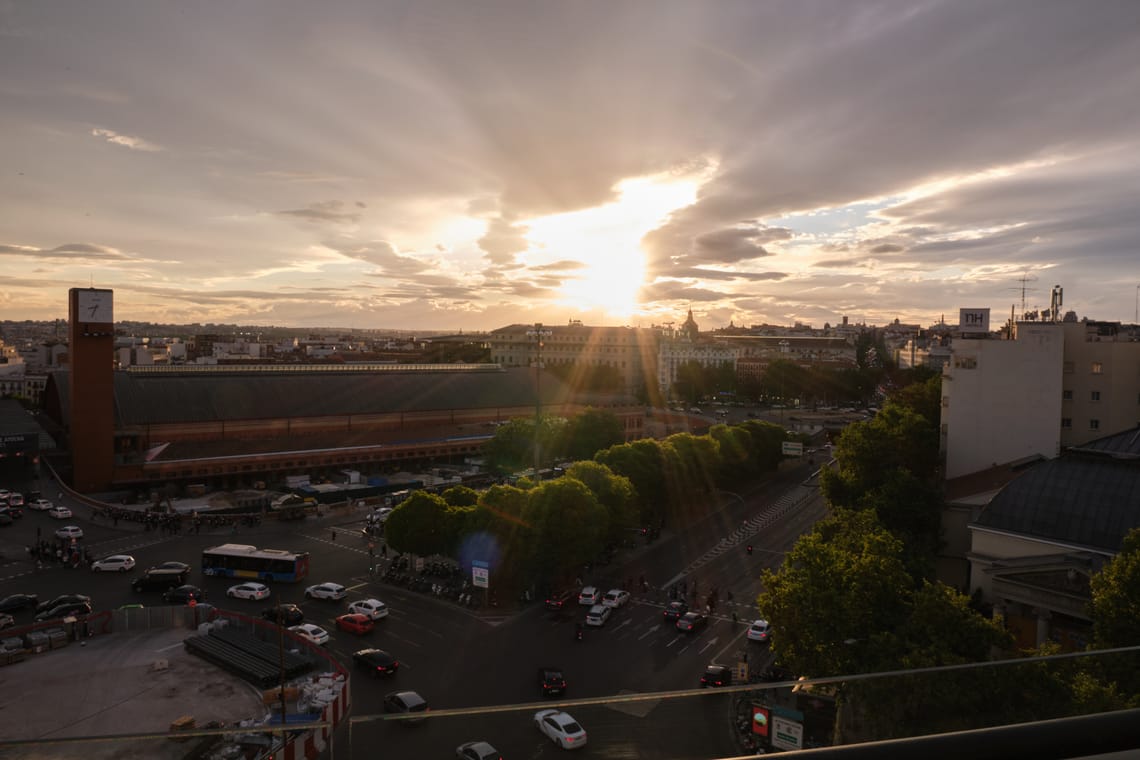 madrid sunset